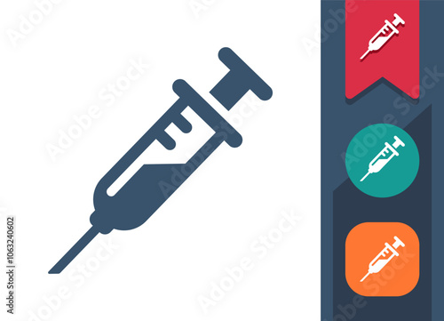 Syringe, Vaccine, Vaccination Icon