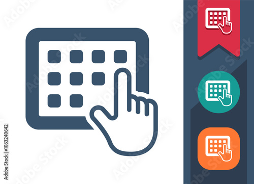 Tablet, Technology, Touch, Hand Icon
