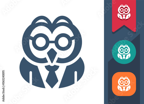 Teacher, Professor, Owl Icon