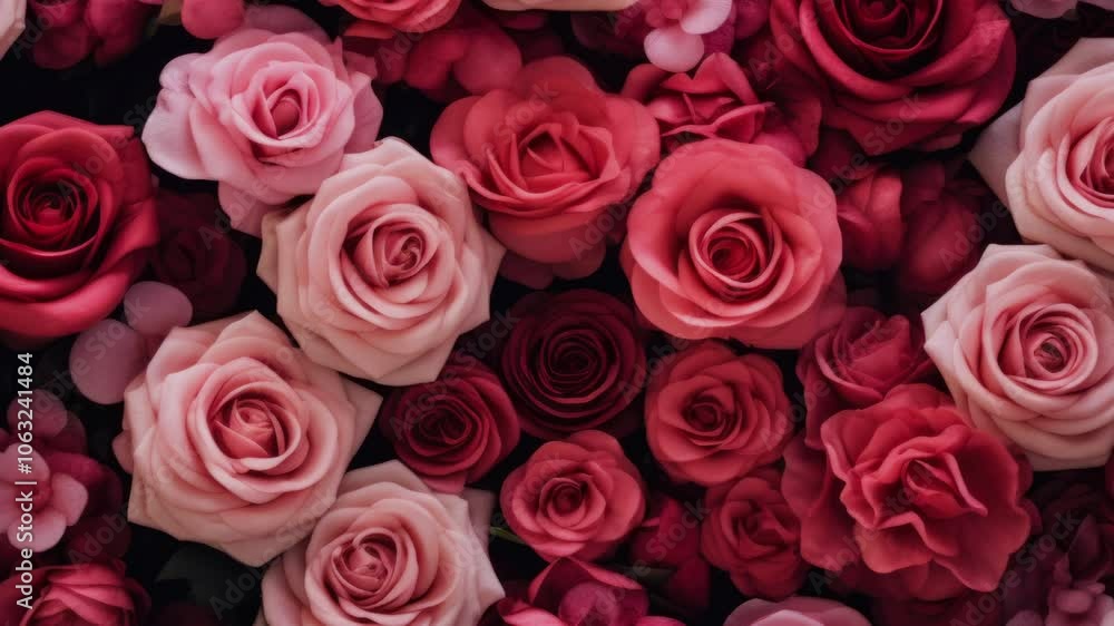 Beautiful pink and red roses blooming patterns. Beautiful pink and red roses blooming patterns.