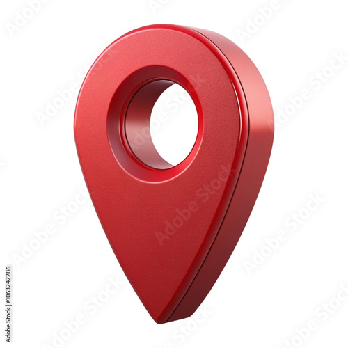 3D Realistic Location map pin gps pointer marker, PNG file, map pointer, 3d pin domain marker isolated photo