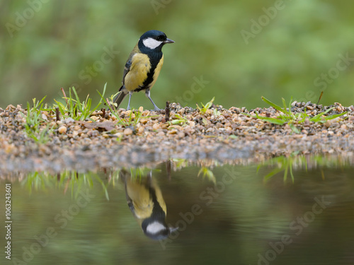 Great tit, Parus major photo