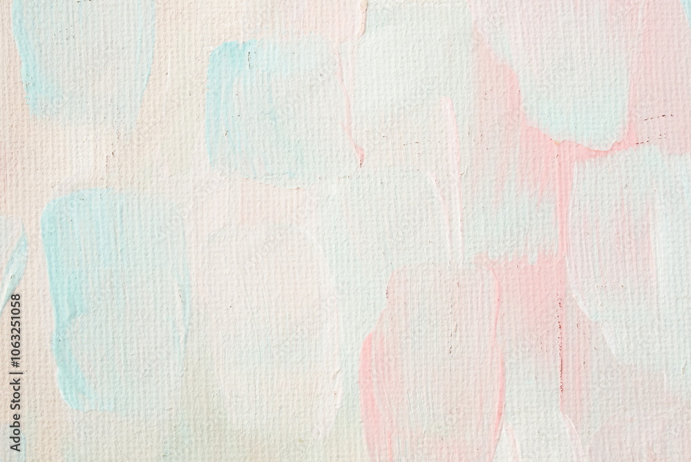 Abstract soft acrylic painting texture. Pastel blue pink colors background. Template, wall art, copy space. Abstract soft acrylic painting texture. Pastel blue pink colors background. Template, wall art, copy space.