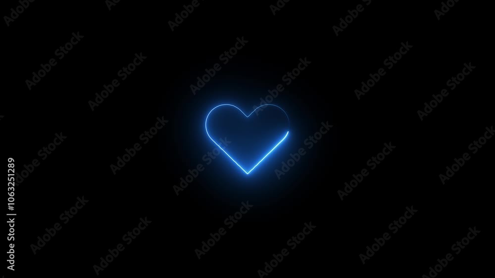 Neon hearts. Motion animation loop video. Space for text 4K romantic sweethearts animated background. Neon hearts. Motion animation loop video. Space for text 4K romantic sweethearts animated background.