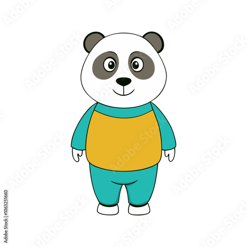 Funny Panda Vector Art