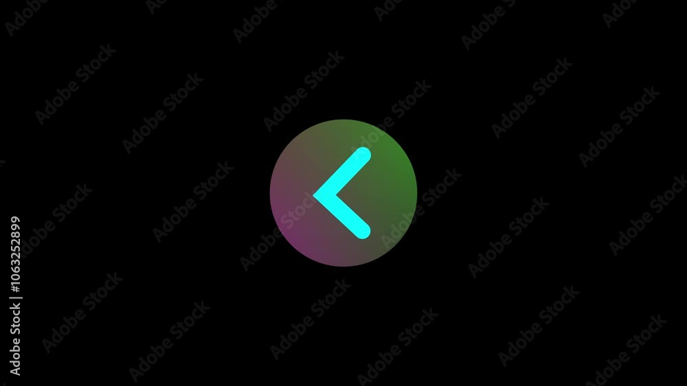 Back direction pointer web design element emblem. Backward interface navigation. Trendy and modern vector in 3d style. Back direction pointer web design element emblem. Backward interface navigation. Trendy and modern vector in 3d style.