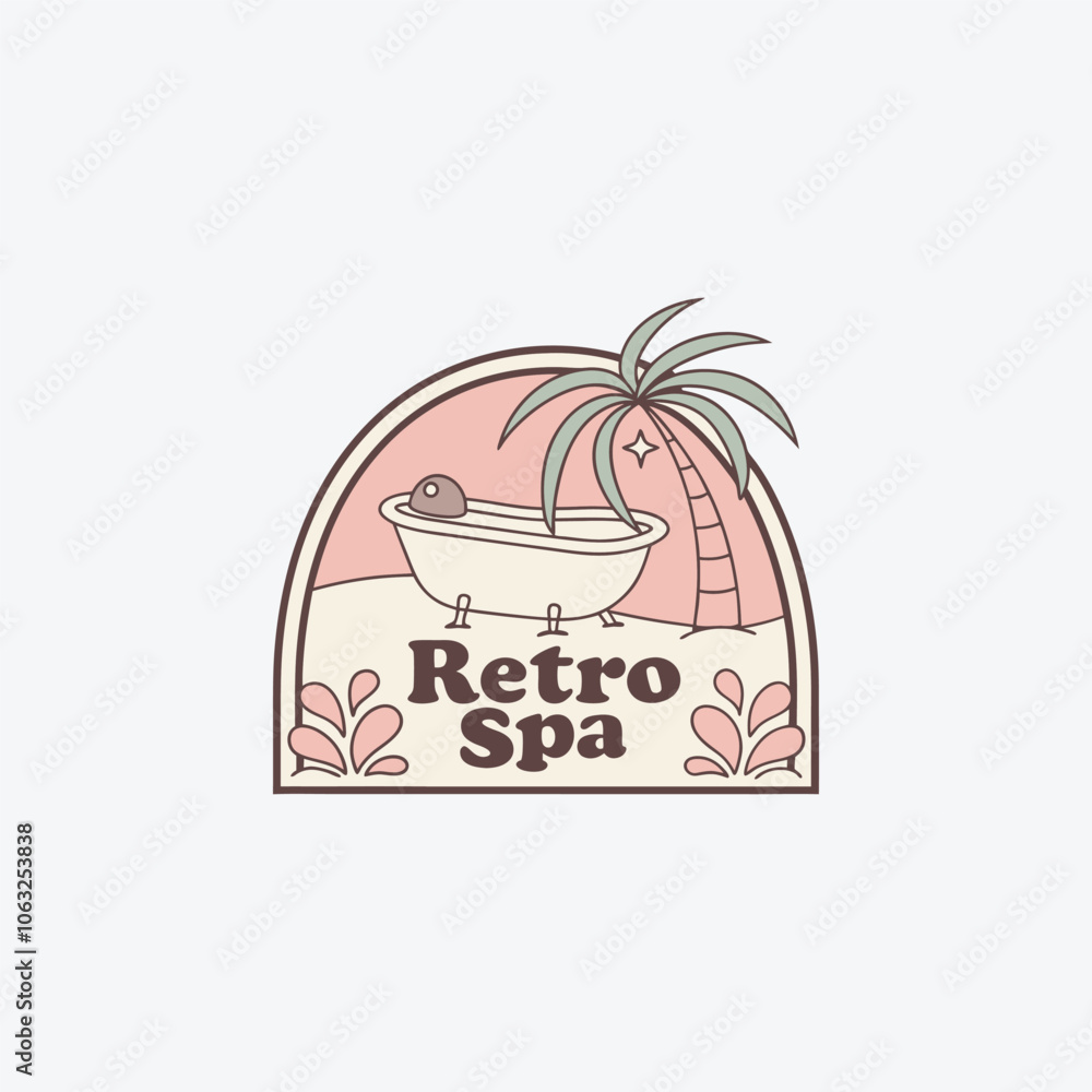 Luxury Spa and Wellness Logo with Floral Emblem Luxury Spa and Wellness Logo with Floral Emblem