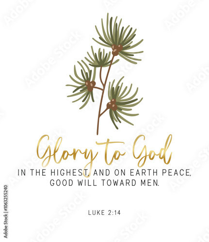 Christmas verse, Christmas holiday vector, Bible verse text vector, Printable scripture text, Bible text art vector	