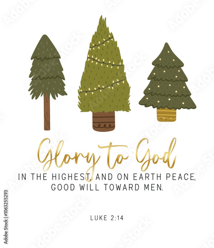 Christmas verse, Christmas holiday vector, Bible verse text vector, Printable scripture text, Bible text art vector	