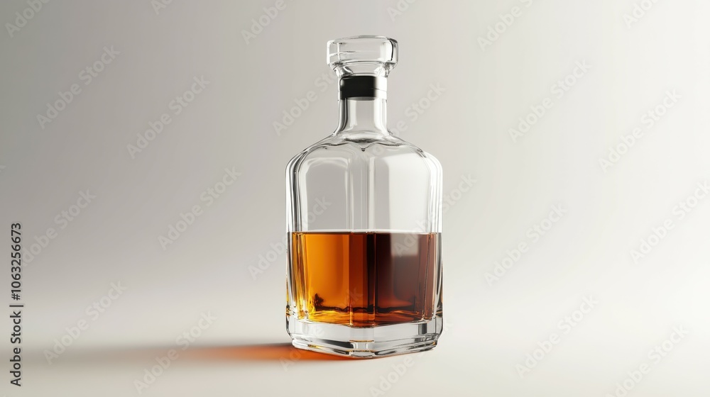 Liquor Glass Bottle Mockup Liquor Glass Bottle Mockup