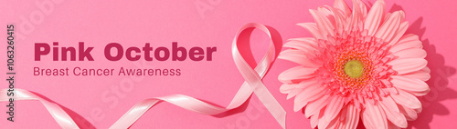 A beautiful thematic card for breast cancer month