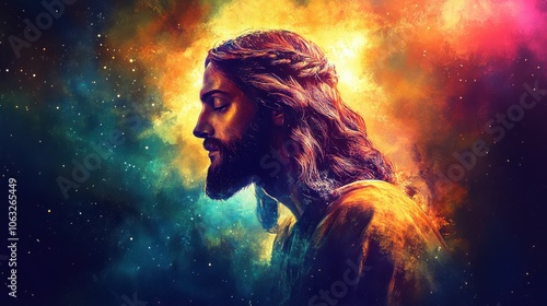 god religious spiritual illustration gospel grace blessed background faith art prayer christianity digital artwork easter jesus christ god holy saint saviour disciple christian generative ai art