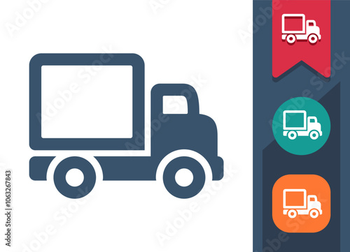 Truck, Delivery Truck, Lorry Icon