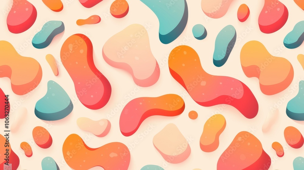 Colorful abstract shapes in warm pastel hues create a vibrant and playful background. Colorful abstract shapes in warm pastel hues create a vibrant and playful background.
