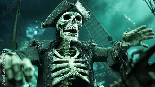 Skeleton Pirate Captain