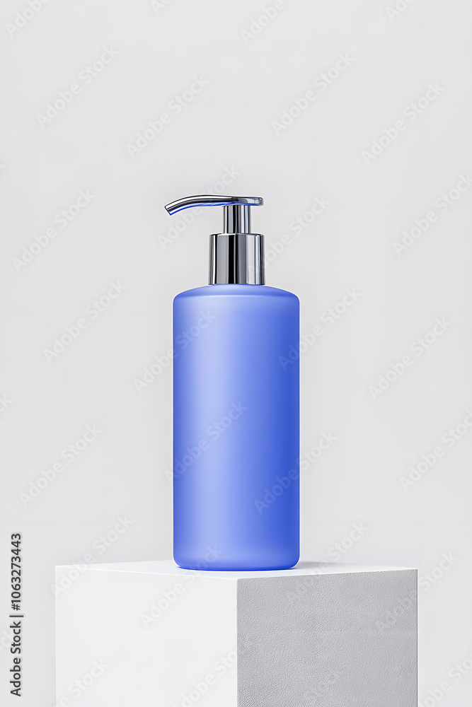 Skincare lotion pump bottle mock up, isolated on white background Skincare lotion pump bottle mock up, isolated on white background