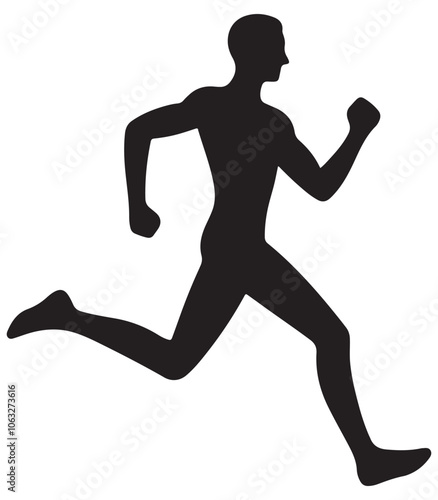  Person Jogging Silhouette