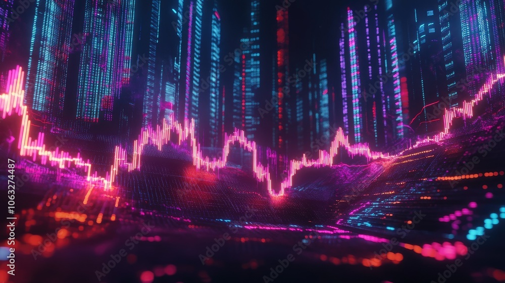 Abstract Digital Data Visualization Background Abstract Digital Data Visualization Background