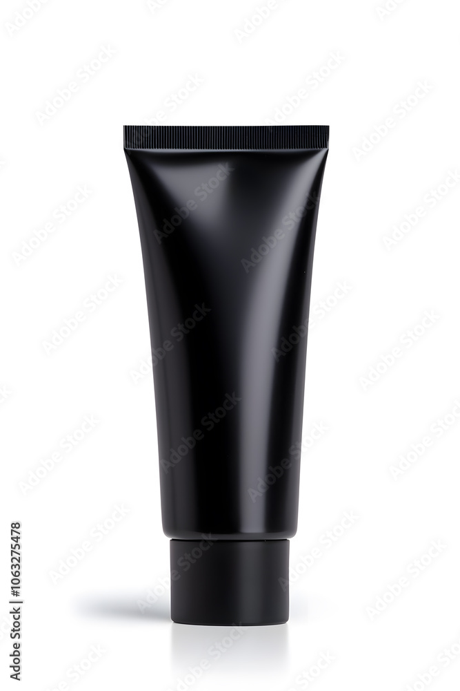 Makeup foundation, BB cream tube mockup isolated on white background Makeup foundation, BB cream tube mockup isolated on white background