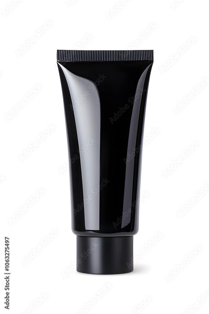 Makeup foundation, BB cream tube mockup isolated on white background Makeup foundation, BB cream tube mockup isolated on white background