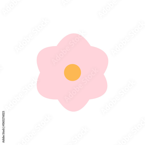 Simple floral illustration with soft colors