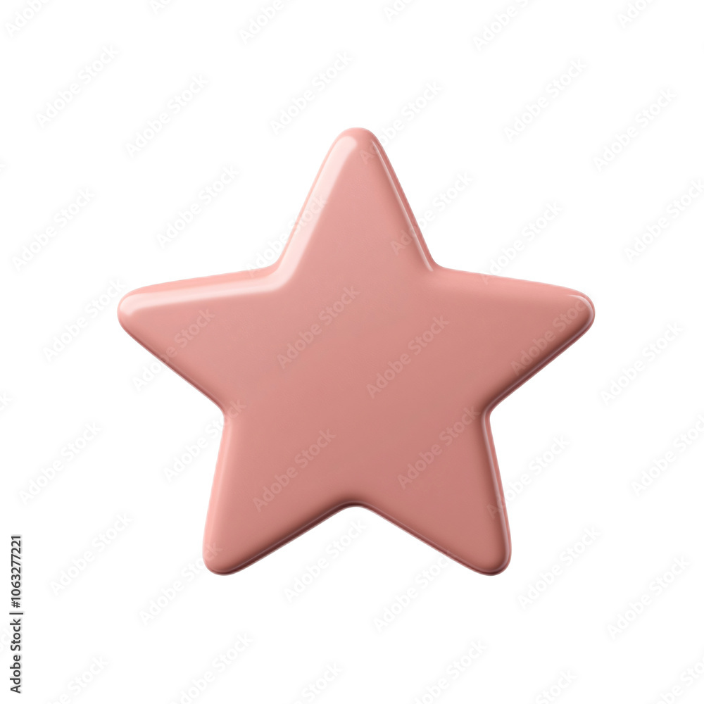 Pink star isolated on white background Pink star isolated on white background