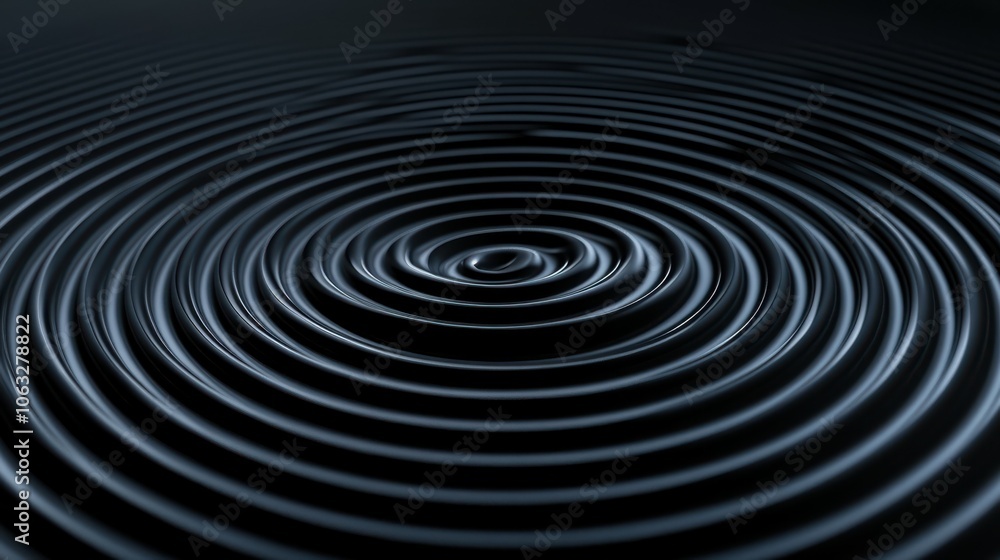 Ripple podium surface tech template, concentric waves sound effect black digital background Ripple podium surface tech template, concentric waves sound effect black digital background