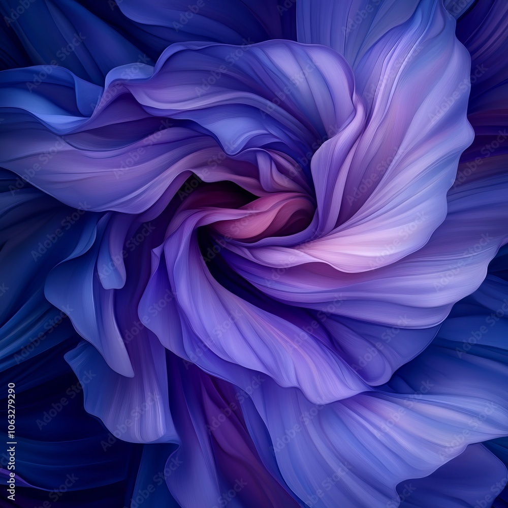 Abstract swirling petals in shades of purple and pink, creating a floral illusion. Abstract swirling petals in shades of purple and pink, creating a floral illusion.