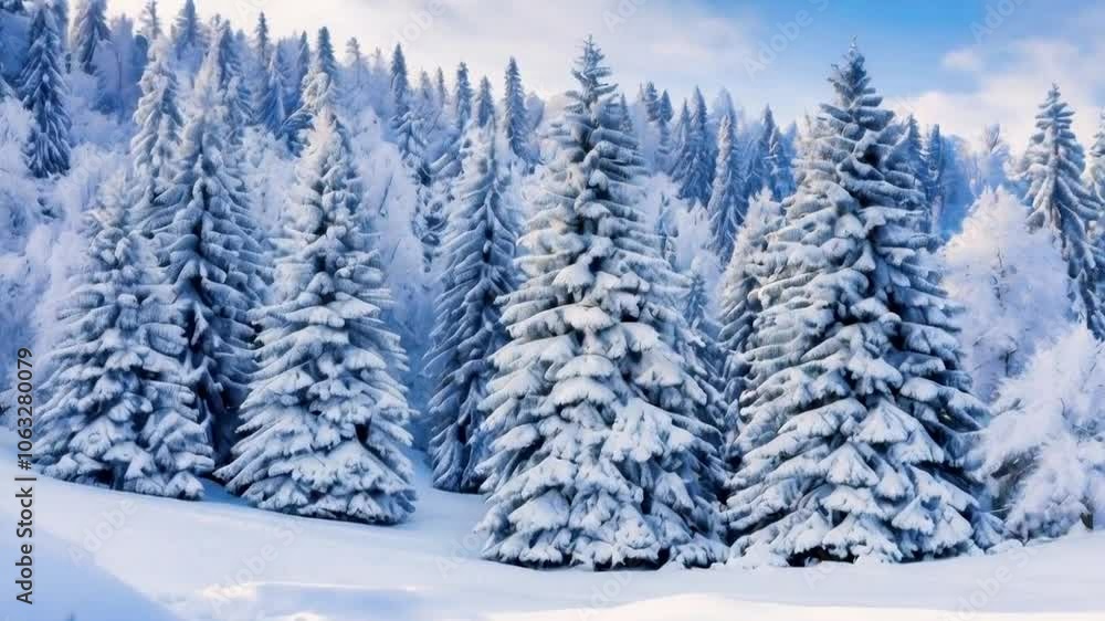 Winter Wonderland Snow-Covered Pine Trees Winter Wonderland Snow-Covered Pine Trees