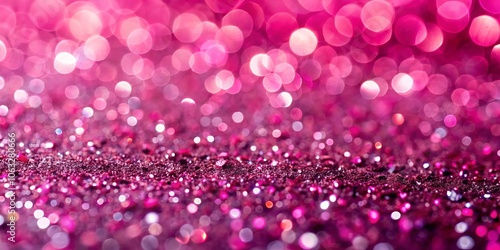 Stunning Macro Shot of a Textured Pink Glitter Surface Background, Perfect for Creative Projects, Invitations, and Social Media Posts, Capturing the Sparkle and Depth of Glitter