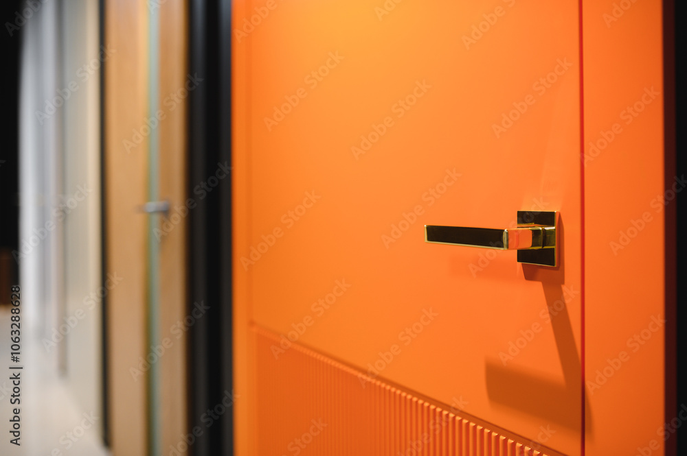 Door closers in a specialized store Door closers in a specialized store