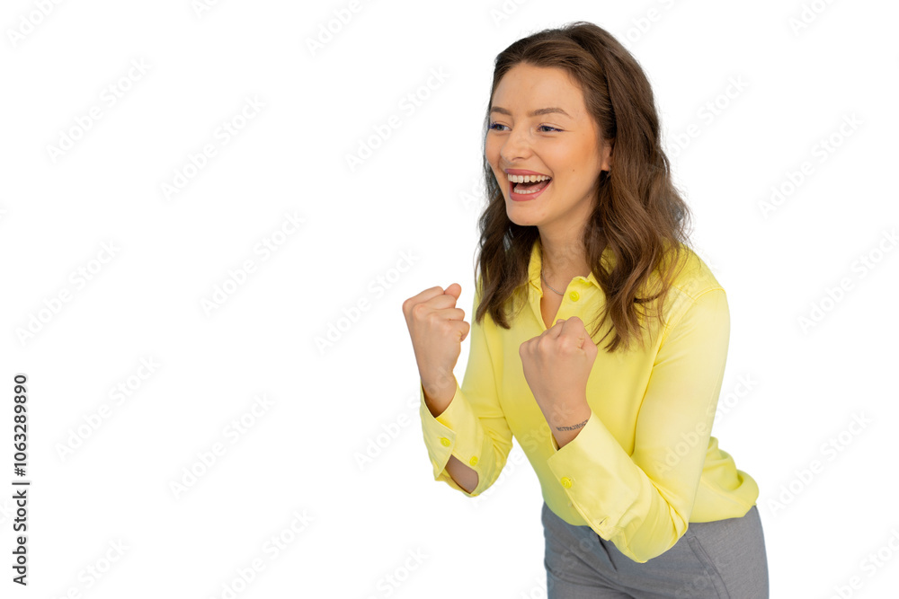 Professional businesswoman with a friendly smile Professional businesswoman with a friendly smile