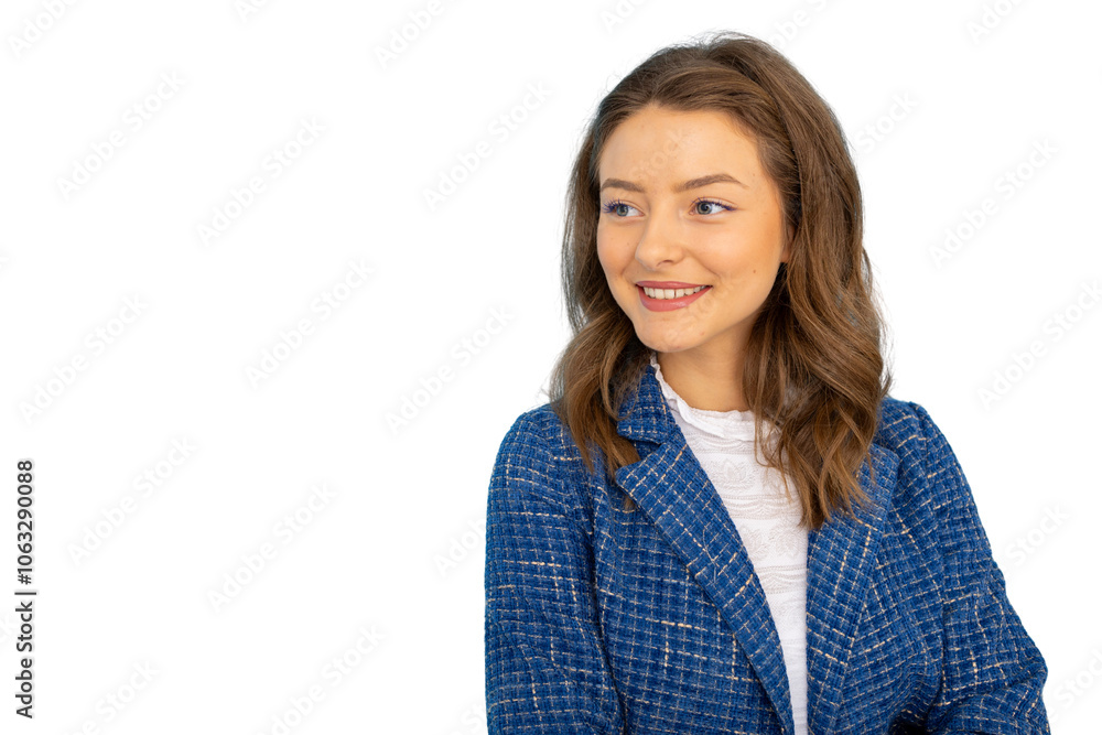 Young professional woman with an assertive demeanor Young professional woman with an assertive demeanor