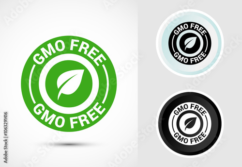 GMO Free Product Icon Design Illustration, Icon For Web and mobile application