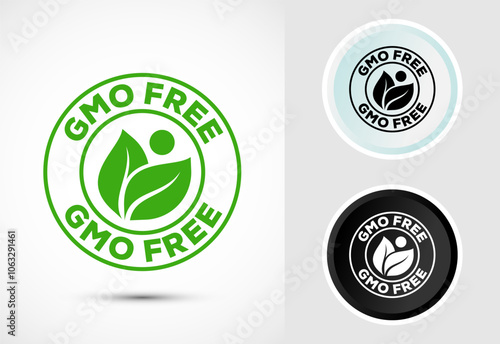 GMO Free Product Icon Design Illustration, Icon For Web and mobile application