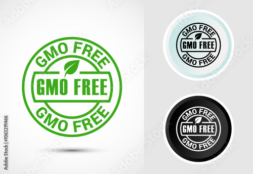 GMO Free Product Icon Design Illustration, Icon For Web and mobile application