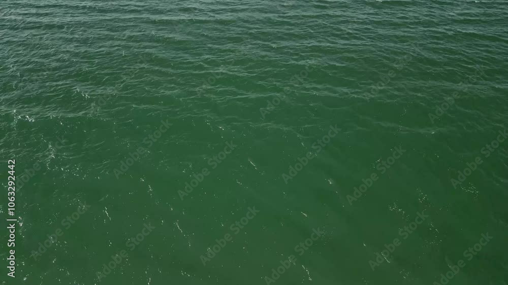 Deep green ocean waters from above drone aerials Ireland Deep green ocean waters from above drone aerials Ireland