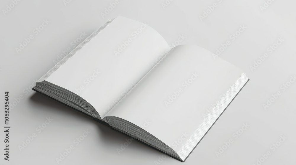 Stationery Flatlay Open Magazine Book Mockup Stationery Flatlay Open Magazine Book Mockup