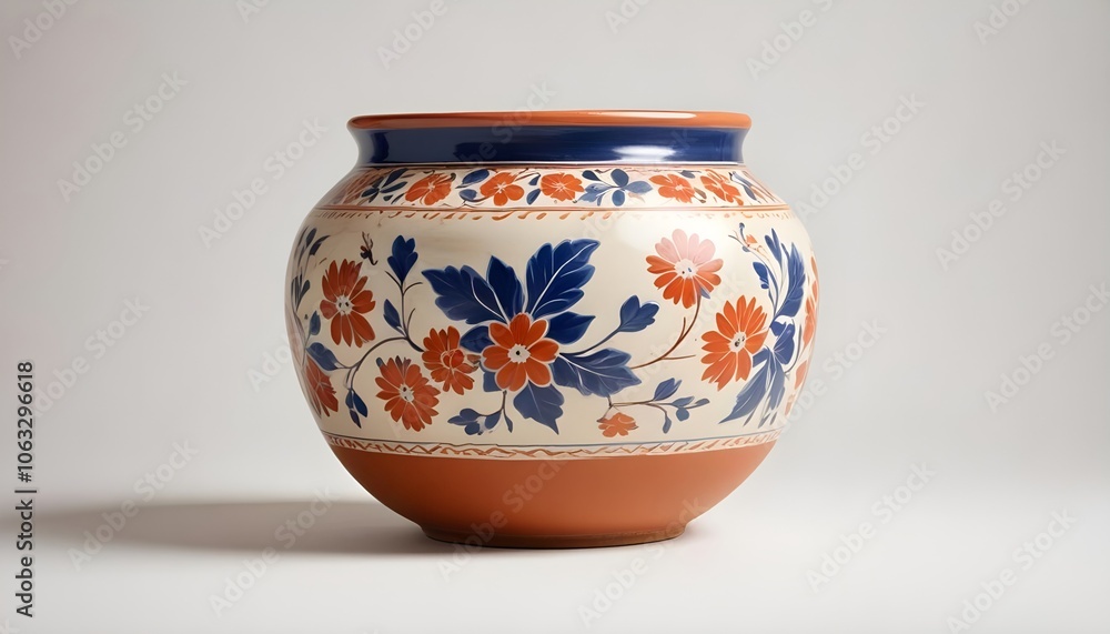 Beautiful pottery isolated on white background Beautiful pottery isolated on white background