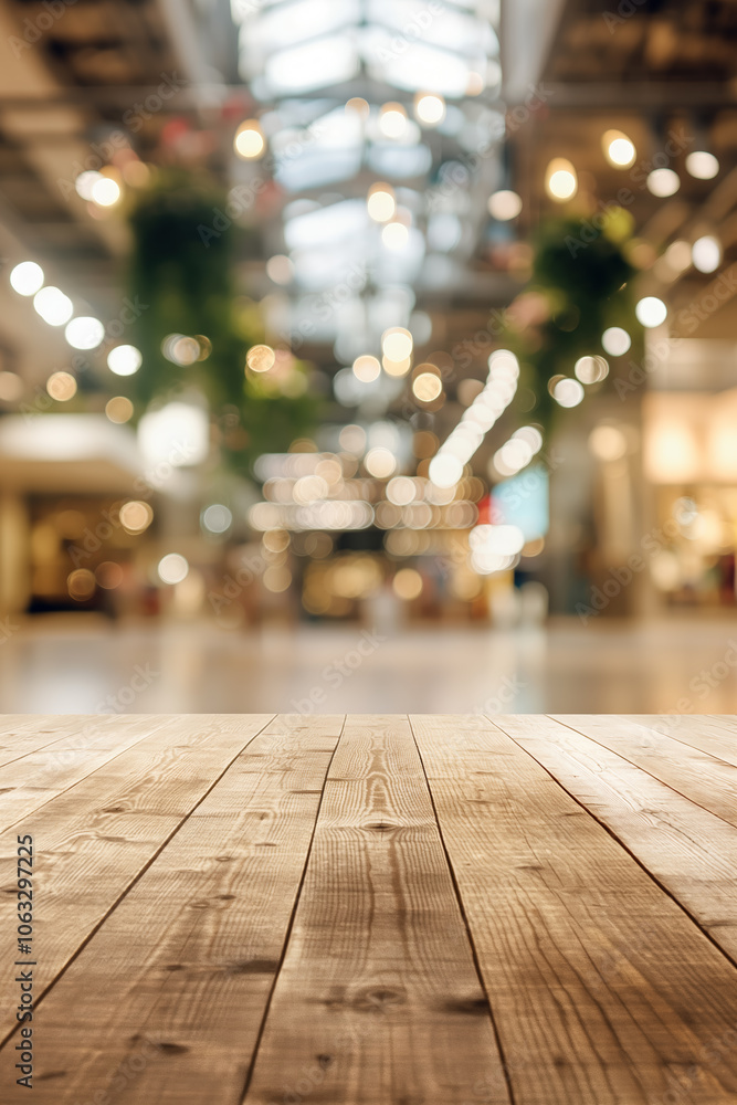 Fototapeta premium Minimalist E-commerce Photography Background with Empty Space, Soothing Bokeh Effect and Sharp Focus for Product Display
