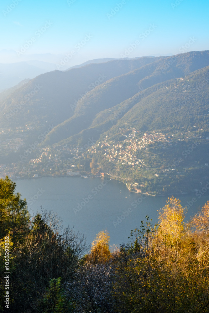 Scenic View of Cernobbio and Lake Como, Italy Scenic View of Cernobbio and Lake Como, Italy