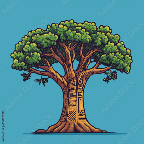 vector illustration of a tree