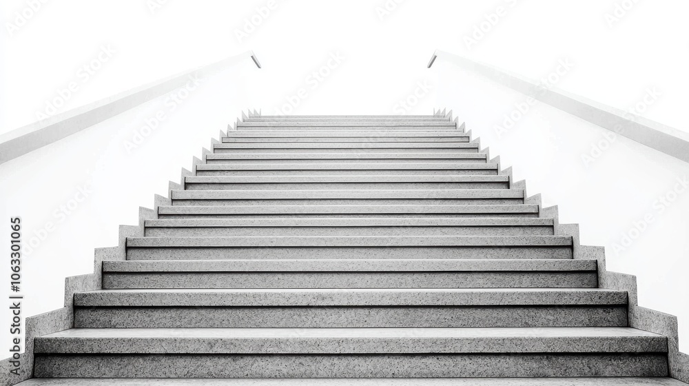 Elegant Marble Stairs in Minimalist Architectural Design White Background Elegant Marble Stairs in Minimalist Architectural Design White Background