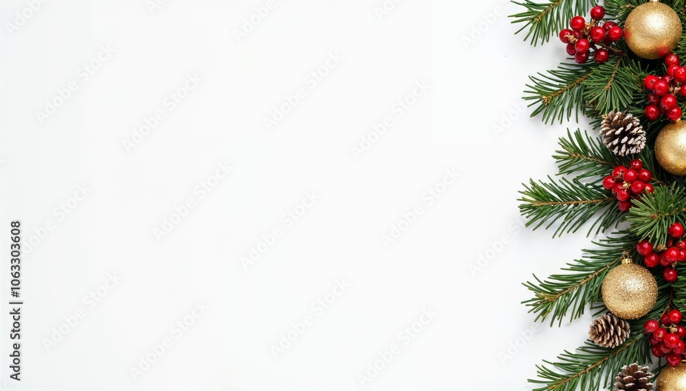 Celebrate the Joy of Christmas with Festive Greenery and Golden Ornaments for a Magical Holiday Atmosphere Celebrate the Joy of Christmas with Festive Greenery and Golden Ornaments for a Magical Holiday Atmosphere