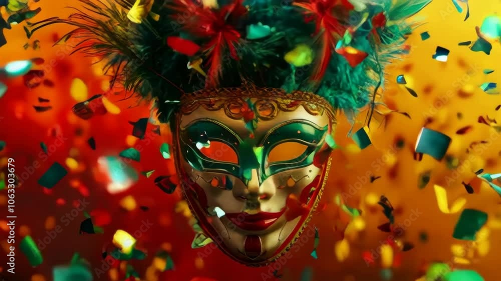 carnival mask banner background carnival mask banner background