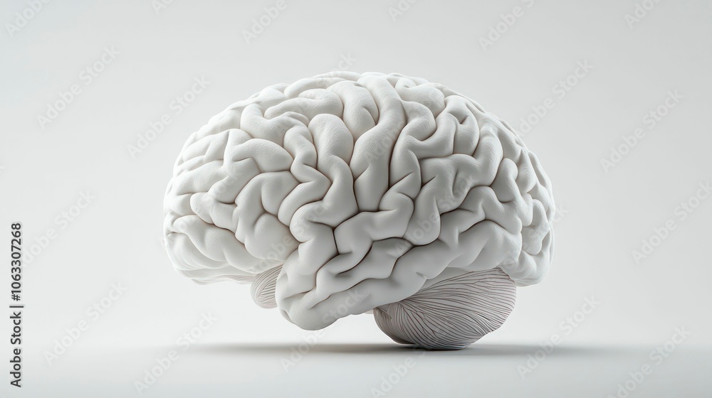 brain wallpaper isolated on a light background brain wallpaper isolated on a light background