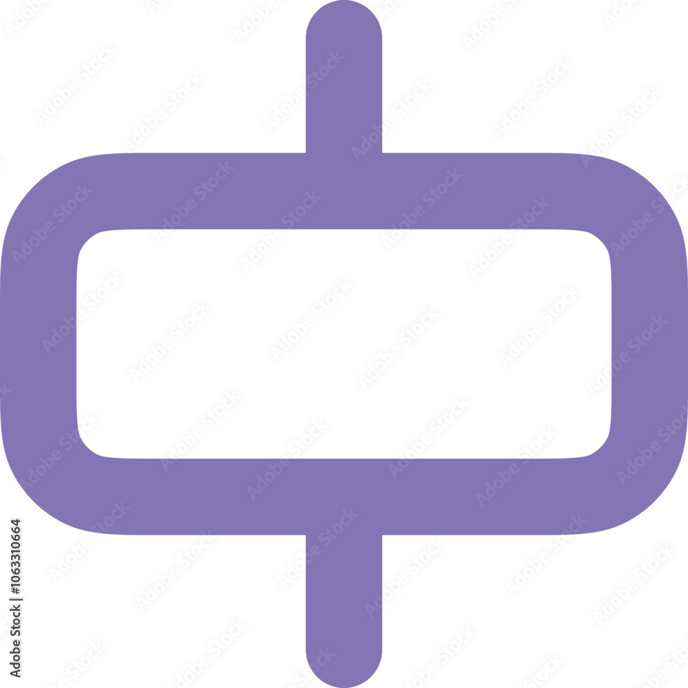 Objects align center horizontal icon logo design Objects align center horizontal icon logo design