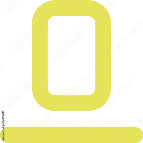 Objects align bottom icon logo design