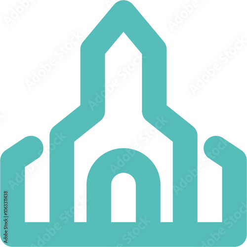 Place Of Worship icon logo design