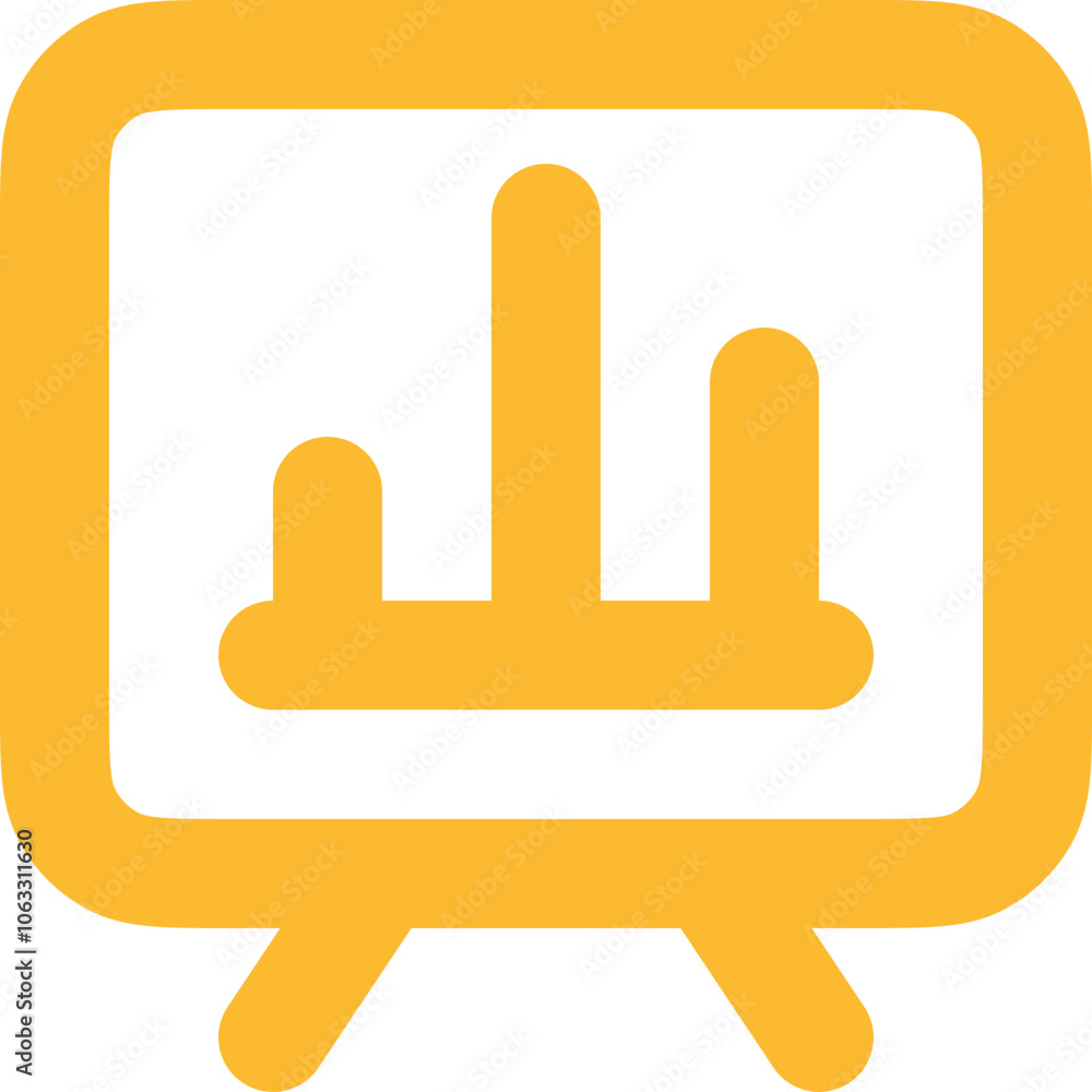 Presentation Chart Alt icon logo design Presentation Chart Alt icon logo design